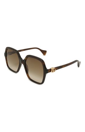 Женские солнцезащитные очки GUCCI коричневого цвета по цене 29950 руб., арт. GG1072S 002 | Фото 1