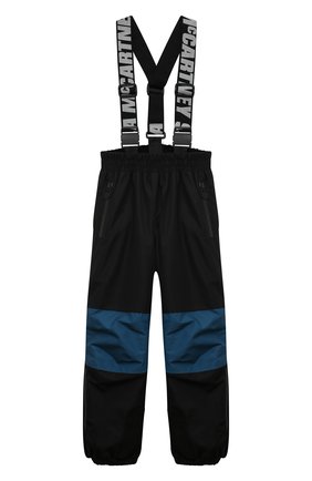 Детские утепленные брюки STELLA MCCARTNEY черного цвета, арт. 8R6O10 | Фото 1