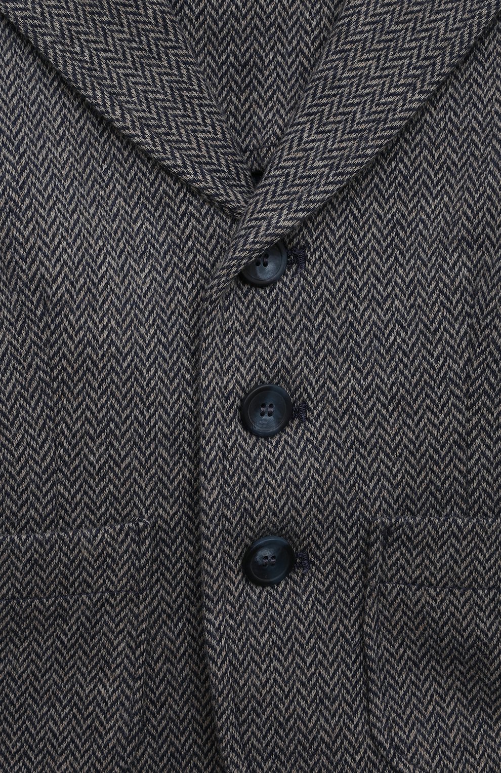 Детский хлопковый пиджак IL GUFO серого цвета, арт. A22BF043M5031/2A-4A | Фото 3 (Рукава: Короткие; Материал внешний: Хлопок; Кросс-КТ: пиджак)