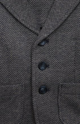 Детский хлопковый пиджак IL GUFO серого цвета, арт. A22BF043M5031/2A-4A | Фото 3 (Рукава: Короткие; Материал внешний: Хлопок; Кросс-КТ: пиджак)