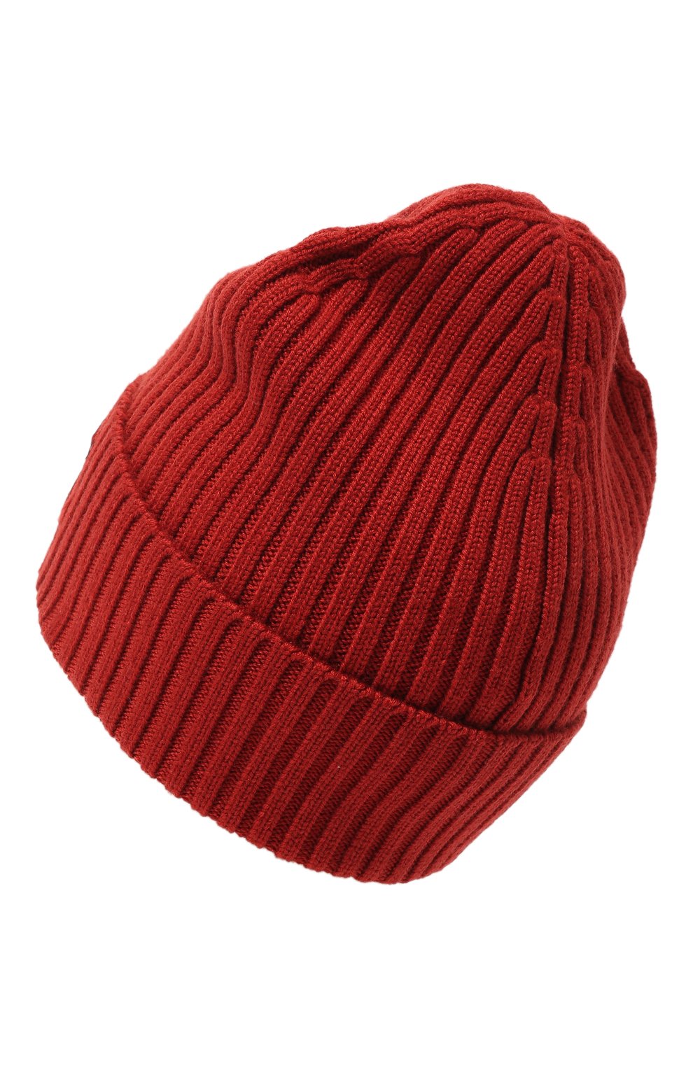 Женская шерстяная шапка BOSS красного цвета, арт. 50478410 | Фото 3 (Материал: Текстиль, Шерсть)
