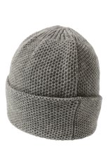 Женская кашемировая шапка INVERNI серого цвета, арт. 5080 CM | Фото 3 (Материал: Текстиль, Кашемир, Шерсть)