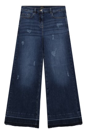 Детские джинсы JAKIOO синего цвета, арт. 490409 | Фото 1 (Материал внешний: Хлопок)