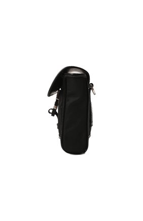 Мужская текстильная сумка PRADA черного цвета, арт. 2VD044-789-F0002-OOO | Фото 4 (Размер: mini; Ремень/цепочка: На ремешке; Материал: Текстиль)