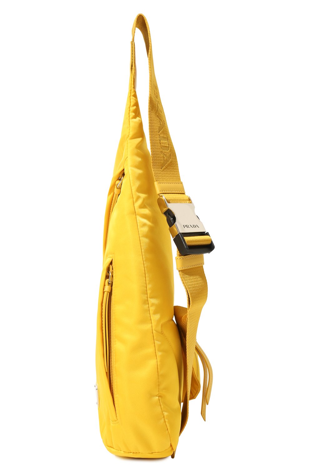Мужской текстильный рюкзак PRADA желтого цвета, арт. 2VZ092-2DW3-F0010-OOO | Фото 4 (Ремень/цепочка: На плечо; Материал: Текстиль; Стили: Кэжуэл; Размер: large)