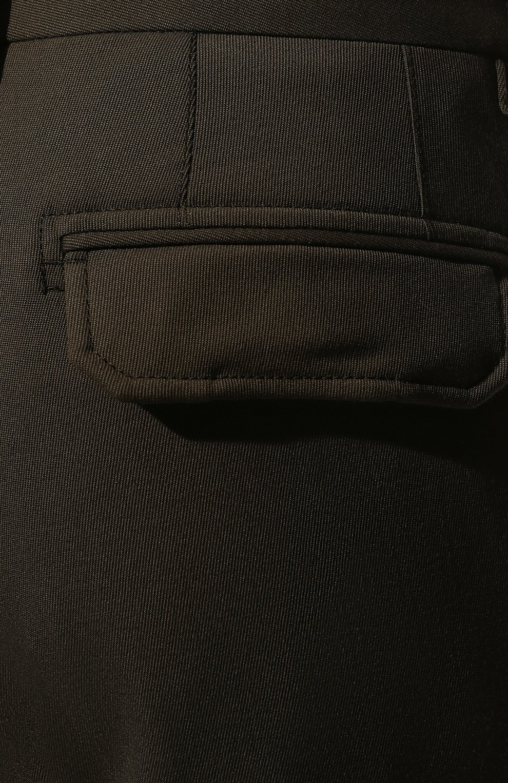 Мужские шерстяные брюки-карго CORNELIANI хаки цвета, арт. 904L02-2818300/00 | Фото 5 (Силуэт М (брюки): Карго; Материал внешний: Шерсть; Длина (брюки, джинсы): Стандартные; Случай: Повседневный; Стили: Милитари)