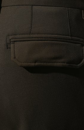 Мужские шерстяные брюки-карго CORNELIANI хаки цвета, арт. 904L02-2818300/00 | Фото 5 (Силуэт М (брюки): Карго; Материал внешний: Шерсть; Длина (брюки, джинсы): Стандартные; Случай: Повседневный; Стили: Милитари)
