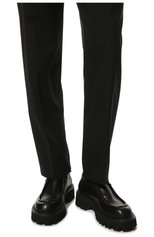 Мужские кожаные дерби MATTIA CAPEZZANI черного цвета, арт. M2153/VITELL0 | Фото 3 (Материал внешний: Кожа; Материал внутренний: Натуральная кожа; Стили: Классический)