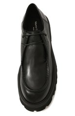 Мужские кожаные дерби MATTIA CAPEZZANI черного цвета, арт. M2153/VITELL0 | Фото 6 (Материал внешний: Кожа; Материал внутренний: Натуральная кожа; Стили: Классический)