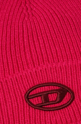 Детского шапка DIESEL розового цвета, арт. J00857-KYAQZ | Фото 3 (Материал: Текстиль, Синтетический материал)