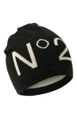 Детского шапка N21 черного цвета, арт. N21549/N0241/N21F20U | Фото 1 (Материал: Текстиль, Шерсть, Синтетический материал)