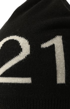 Детского шапка N21 черного цвета, арт. N21549/N0241/N21F20U | Фото 3 (Материал: Текстиль, Шерсть, Синтетический материал)