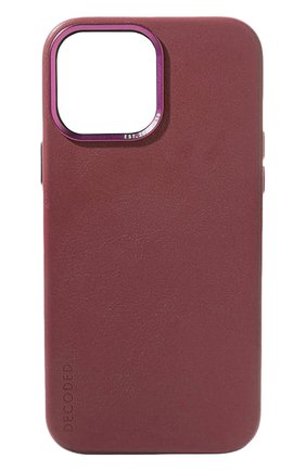 Мужского кожаный чехол magsafe для iphone 13 pro DECODED бордового цвета, арт. D22IPO61PBC6PM | Фото 1