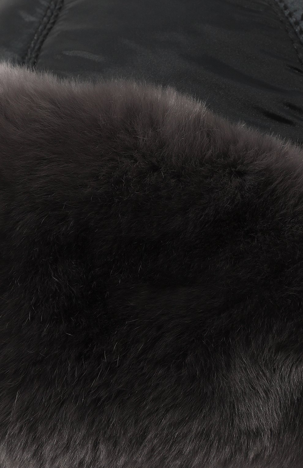 Детского меховая шапка-ушанка FURLAND черного цвета, арт. 0196007310069300102 | Фото 3 (Материал: Текстиль, Натуральный мех)