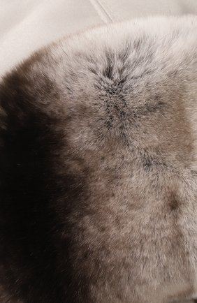 Детского меховая шапка-ушанка FURLAND светло-серого цвета по цене 49500 руб., арт. 0196007310057300100 | Фото 3 Детского меховая шапка-ушанка FURLAND светло-серого цвета, арт. 0196007310057300100 | Фото 3 (Материал: Текстиль, Натуральный мех)