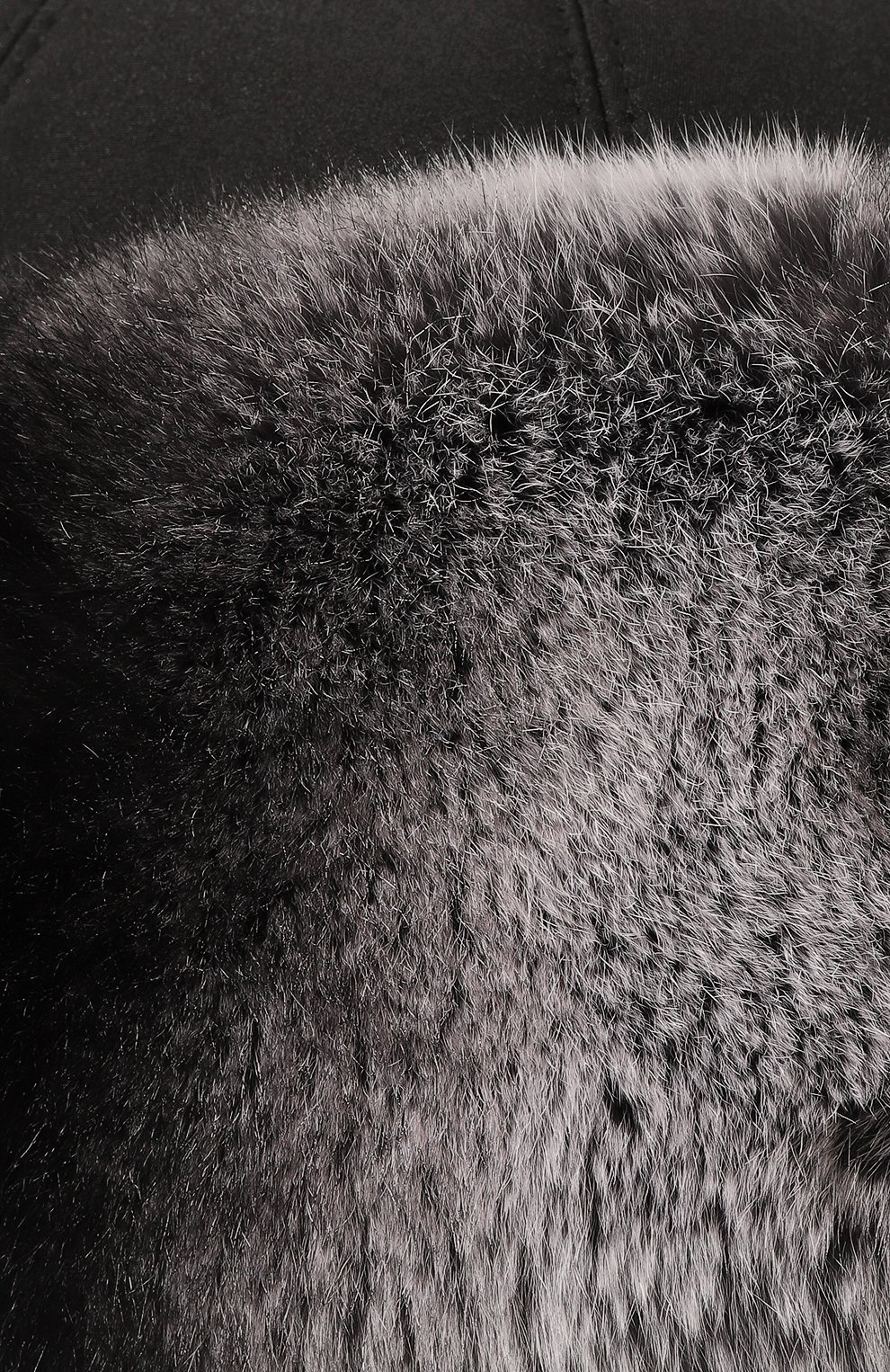 Детского меховая шапка-ушанка FURLAND черного цвета, арт. 0196007310057300096 | Фото 3 (Материал: Текстиль, Натуральный мех)