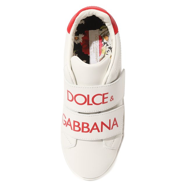 Кожаные кеды Dolce & Gabbana D10902/B6302/0UTLET AW22-23 Фото 4