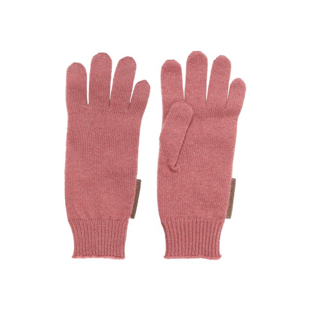 Кашемировые перчатки Brunello Cucinelli B12M14589A Фото 2