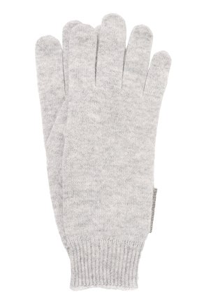 Детские кашемировые перчатки BRUNELLO CUCINELLI светло-серого цвета, арт. B12M14589B | Фото 1 (Материал: Кашемир, Шерсть, Текстиль)