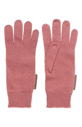 Детские кашемировые перчатки BRUNELLO CUCINELLI розового цвета, арт. B12M14589B | Фото 2 (Материал: Кашемир, Шерсть, Текстиль)