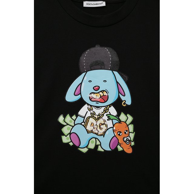 Хлопковая футболка Dolce & Gabbana L5JTHX/G7F9I/8-14 Фото 3