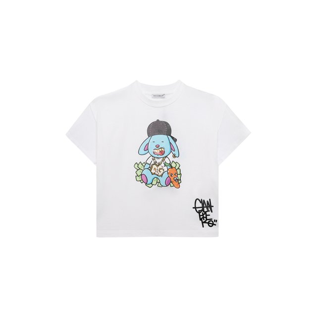 Хлопковая футболка Dolce & Gabbana L5JTHX/G7F9I/8-14