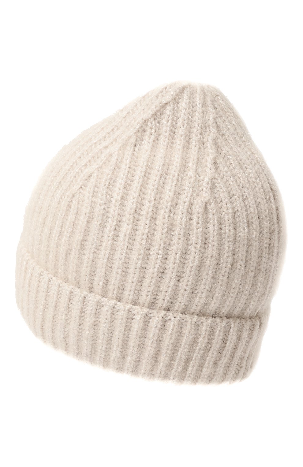 Женская шапка fluffy CANOE кремвого цвета, арт. 4100102 | Фото 3 (Материал: Текстиль, Вискоза)