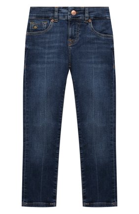Детские джинсы SCOTCH&SODA темно-синего цвета, арт. 168359-22-FWBM-C85 | Фото 1 (Материал внешний: Хлопок; Детали: Потертости)