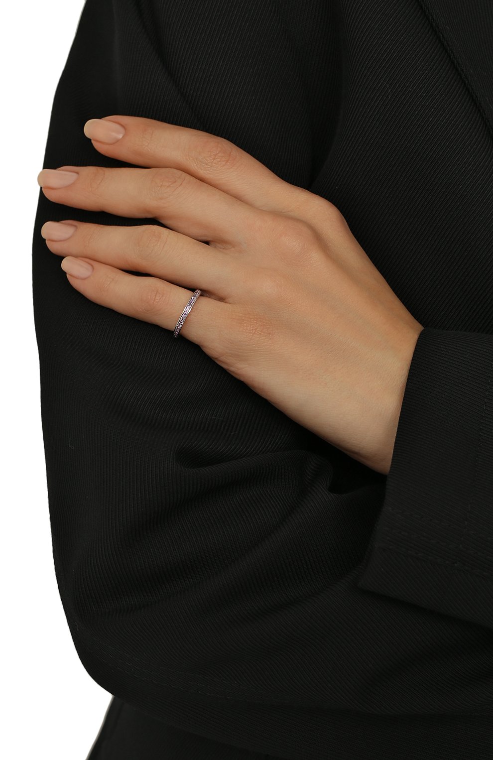 Женское кольцо кубики JEWLIA сиреневого цвета, арт. JR-55а | Фото 2 (Материал: Золото)