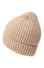 Женская кашемировая шапка fluffy CANOE бежевого цвета, арт. 4100153 | Фото 3 (Материал: Текстиль, Кашемир, Шерсть)