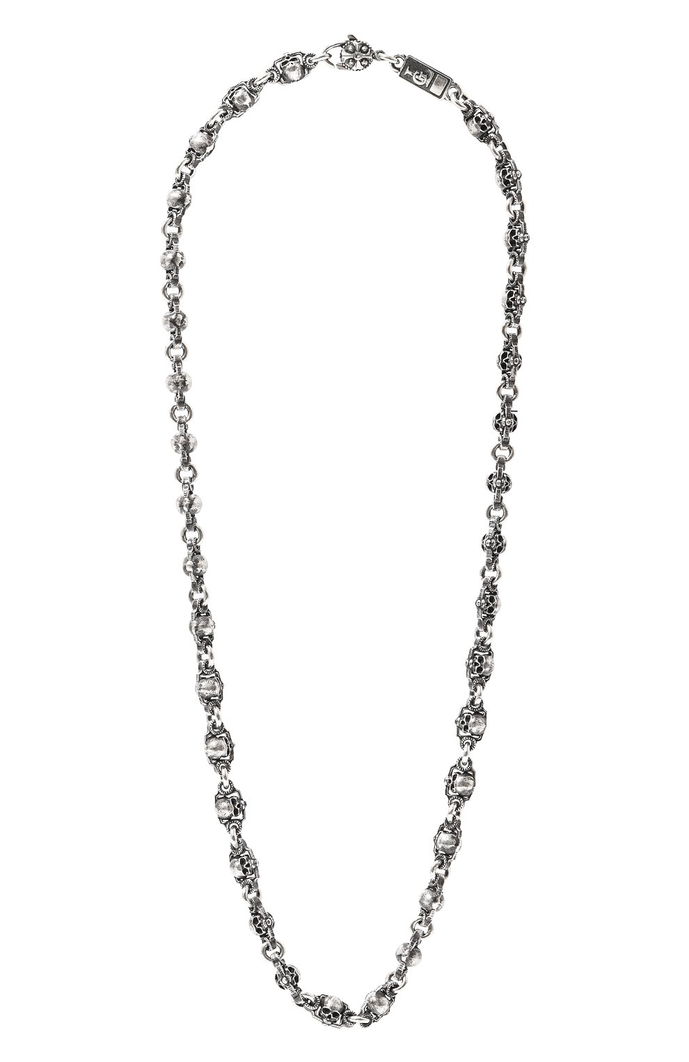 Мужского цепь черепа GL JEWELRY серебряного цвета, арт. M600005-S97-01 | Фото 1 (Материал: Серебро)