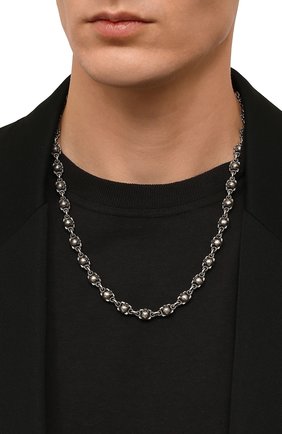 Мужского цепь черепа GL JEWELRY серебряного цвета по цене 0 руб., арт. M600005-S97-01 | Фото 2 Мужского цепь черепа GL JEWELRY серебряного цвета, арт. M600005-S97-01 | Фото 2 (Материал: Серебро)