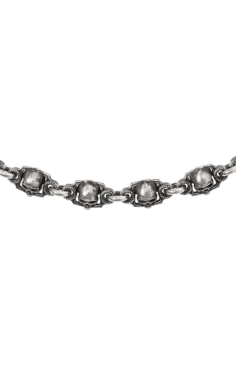 Мужского цепь черепа GL JEWELRY серебряного цвета по цене 0 руб., арт. M600005-S97-01 | Фото 3 Мужского цепь черепа GL JEWELRY серебряного цвета, арт. M600005-S97-01 | Фото 3 (Материал: Серебро)