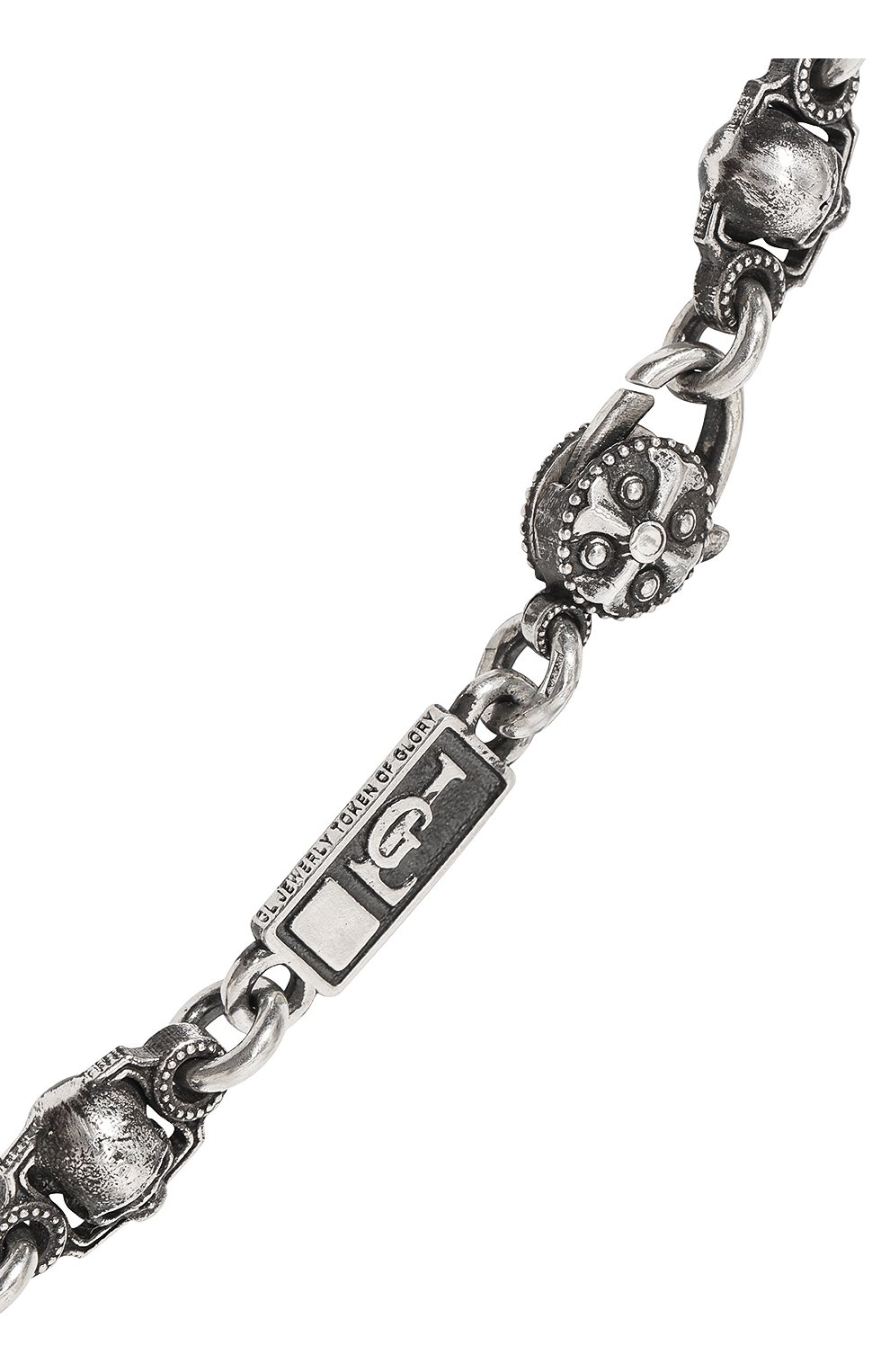 Мужского цепь черепа GL JEWELRY серебряного цвета по цене 0 руб., арт. M600005-S97-01 | Фото 4 Мужского цепь черепа GL JEWELRY серебряного цвета, арт. M600005-S97-01 | Фото 4 (Материал: Серебро)