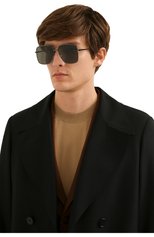 Женские солнцезащитные очки GUCCI черного цвета, арт. GG1099SA 001 | Фото 3 (Кросс-КТ: С/з-унисекс; Тип очков: С/з; Очки форма: Квадратные; Оптика Гендер: оптика-унисекс)