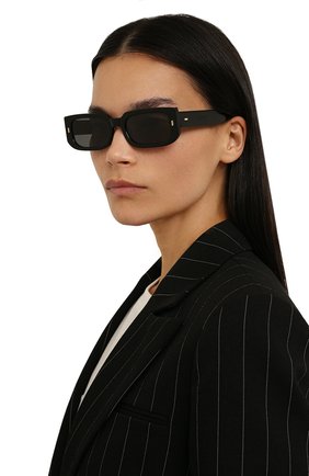 Женские солнцезащитные очки GAST черного цвета, арт. PERS0NALIA BLACK 01 | Фото 2 (Кросс-КТ: С/з-унисекс; Тип очков: С/з; Оптика Гендер: оптика-унисекс)