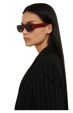 Женские солнцезащитные очки GAST красного цвета, арт. HIGH-ERA RED 04 | Фото 2 (Кросс-КТ: С/з-унисекс; Тип очков: С/з; Оптика Гендер: оптика-унисекс)