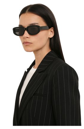 Женские солнцезащитные очки GAST черного цвета, арт. AMI BLACK 01 | Фото 2 (Тип очков: С/з; Кросс-КТ: С/з-унисекс; Оптика Гендер: оптика-унисекс; Очки форма: Овальные)