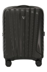 Мужской дорожный чемодан uno zip deluxe RONCATO темно-серого цвета, арт. 50830222 | Фото 1 (Материал: Пластик; Размер: large)