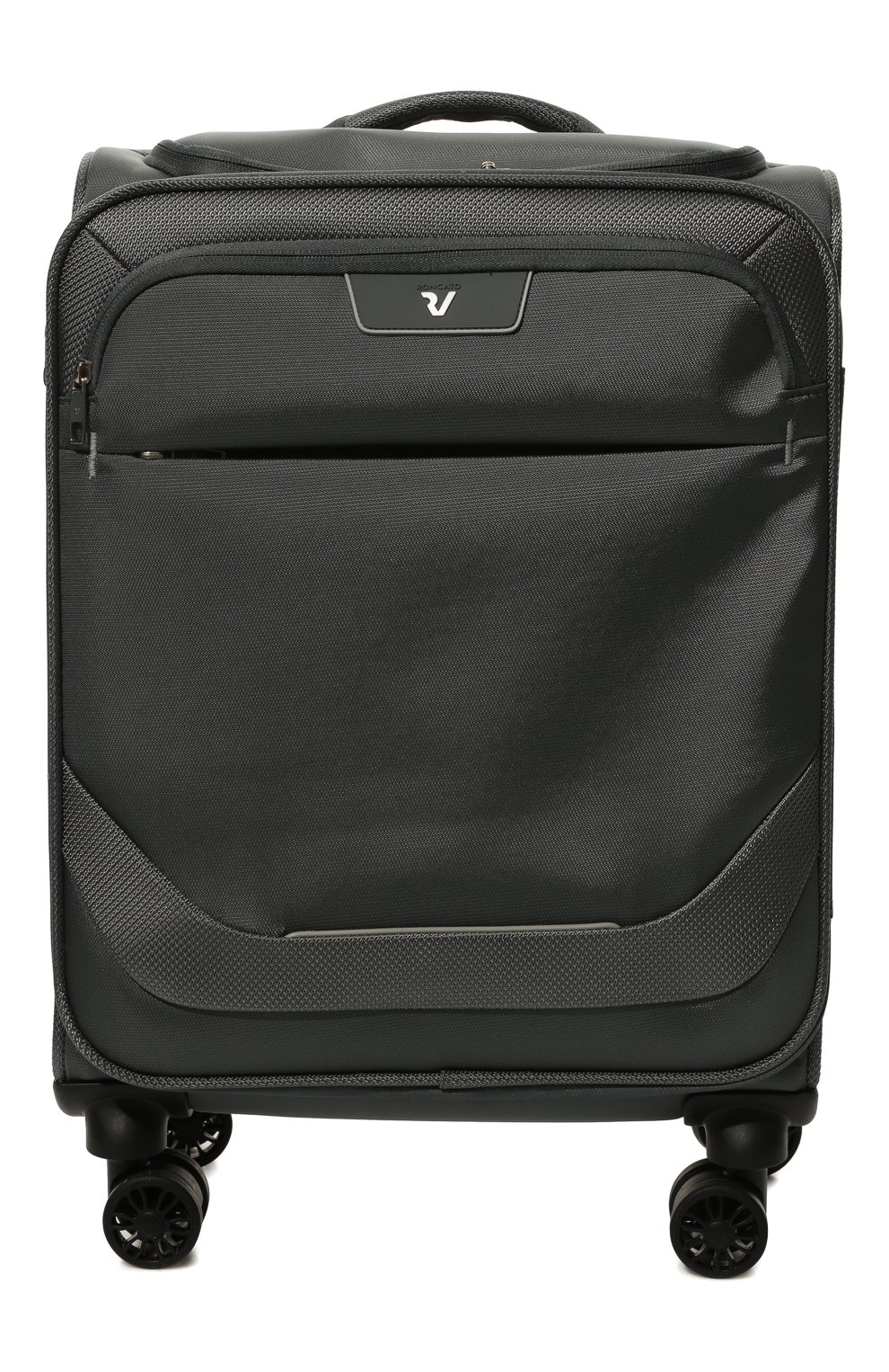 Мужской текстильный дорожный чемодан joy RONCATO темно-серого цвета, арт. 41622322 | Фото 1 (Материал: Текстиль; Размер: large)