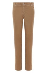 Мужские хлопковые брюки BRUNELLO CUCINELLI бежевого цвета, арт. M279DI178W | Фото 1 (Длина (брюки, джинсы): Стандартные; Случай: Повседневный; Материал внешний: Хлопок; Стили: Кэжуэл)