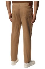 Мужские хлопковые брюки BRUNELLO CUCINELLI бежевого цвета, арт. M279DI178W | Фото 4 (Длина (брюки, джинсы): Стандартные; Случай: Повседневный; Материал внешний: Хлопок; Стили: Кэжуэл)