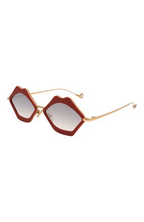Женские солнцезащитные очки EYEPETIZER красного цвета, арт. BIS0US 4-W-27F | Фото 1 (Материал: Металл; Тип очков: С/з; Оптика Гендер: оптика-женское; Очки форма: Креативные)
