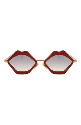 Женские солнцезащитные очки EYEPETIZER красного цвета, арт. BIS0US 4-W-27F | Фото 2 (Материал: Металл; Тип очков: С/з; Оптика Гендер: оптика-женское; Очки форма: Креативные)