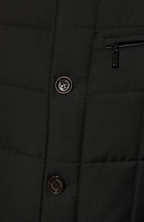Мужская утепленная куртка GIMO'S темно-серого цвета, арт. 22AI.U.250.624 | Фото 5 (Кросс-КТ: Куртка; Рукава: Длинные; Материал внешний: Синтетический материал; Мужское Кросс-КТ: утепленные куртки; Материал подклада: Синтетический материал; Длина (верхняя одежда): Короткие; Стили: Кэжуэл)