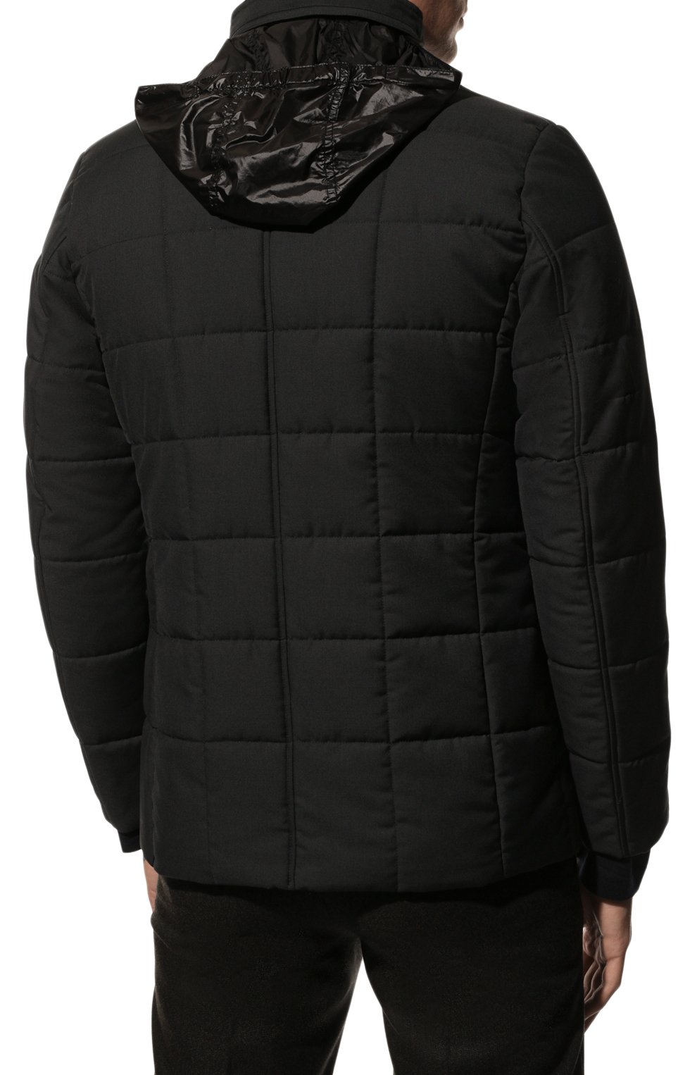 Мужская утепленная куртка GIMO'S темно-серого цвета, арт. 22AI.U.250.624 | Фото 6 (Кросс-КТ: Куртка; Рукава: Длинные; Материал внешний: Синтетический материал; Мужское Кросс-КТ: утепленные куртки; Материал подклада: Синтетический материал; Длина (верхняя одежда): Короткие; Стили: Кэжуэл)