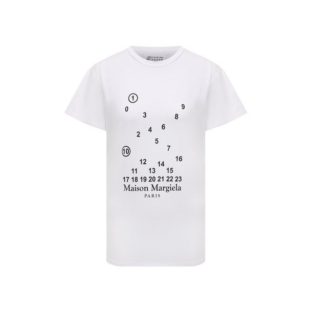 Хлопковая футболка Maison Margiela Белый S51GC0516/S22816 5655896