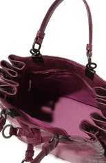 Женская сумка messenger small BOTTEGA VENETA розового цвета, арт. 420477/VL939 | Фото 6 (Материал: Экзотическая кожа; Сумки-технические: Сумки top-handle; Ремень/цепочка: На ремешке; Размер: small)