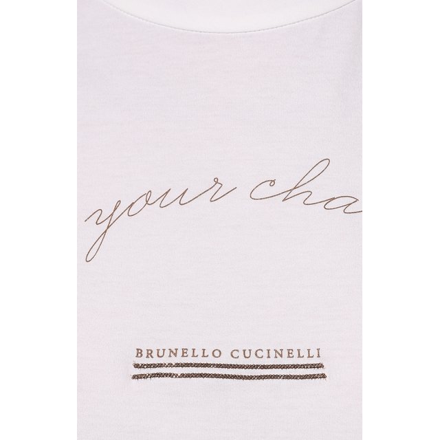 фото Хлопковая футболка brunello cucinelli