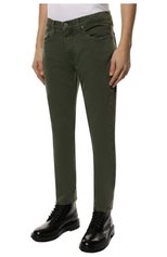 Мужские джинсы PAIGE зеленого цвета, арт. M653799-7411 | Фото 3 (Силуэт М (брюки): Прямые; Кросс-КТ: Деним; Длина (брюки, джинсы): Стандартные; Материал внешний: Синтетический материал, Деним, Вискоза; Стили: Милитари, Кэжуэл)